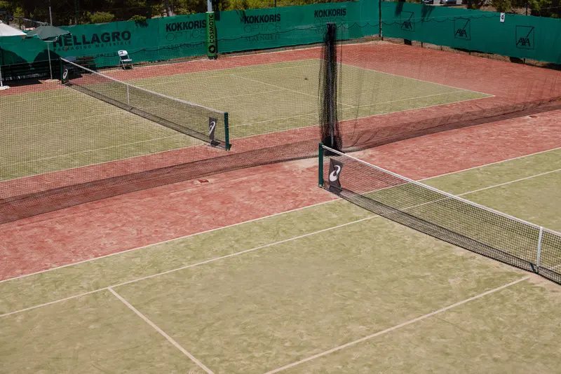 Courts at golden hour